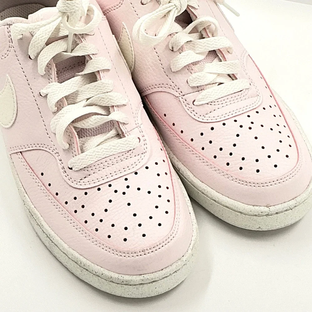 Nike Size 7.5 Court Vision Low Next Nature Pearl Pink Sail NEW Sneakers $85